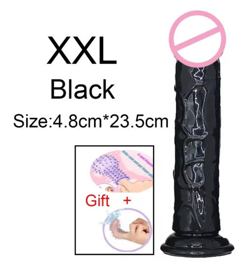 black dildo all sizes