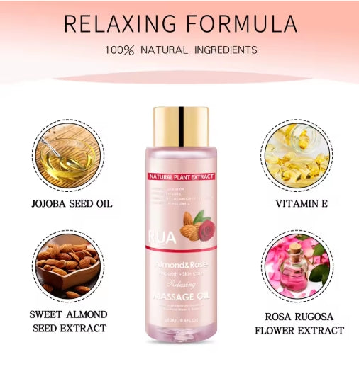 Almond and Rose Massage Oil